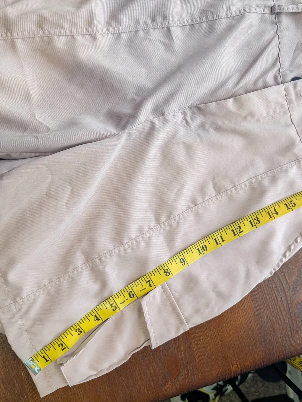 Women's Tan Cargo Lightweight- Casual Bermuda Shorts
